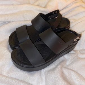 Croc Platform Sandals